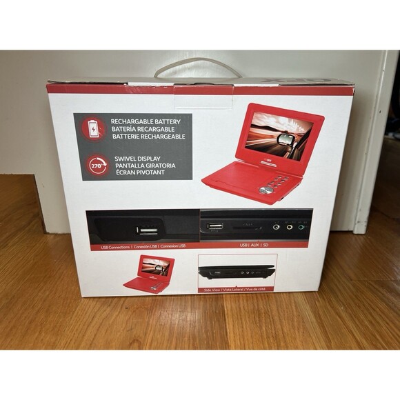 Ematic 9" Portable DVD Player With Gaming Controller Headphones Bag - Picture 3 of 3